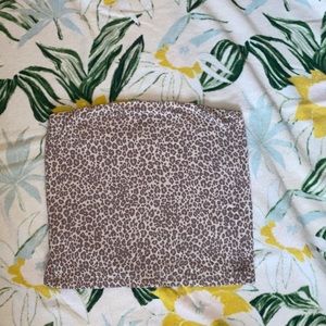 cheetah print tube top